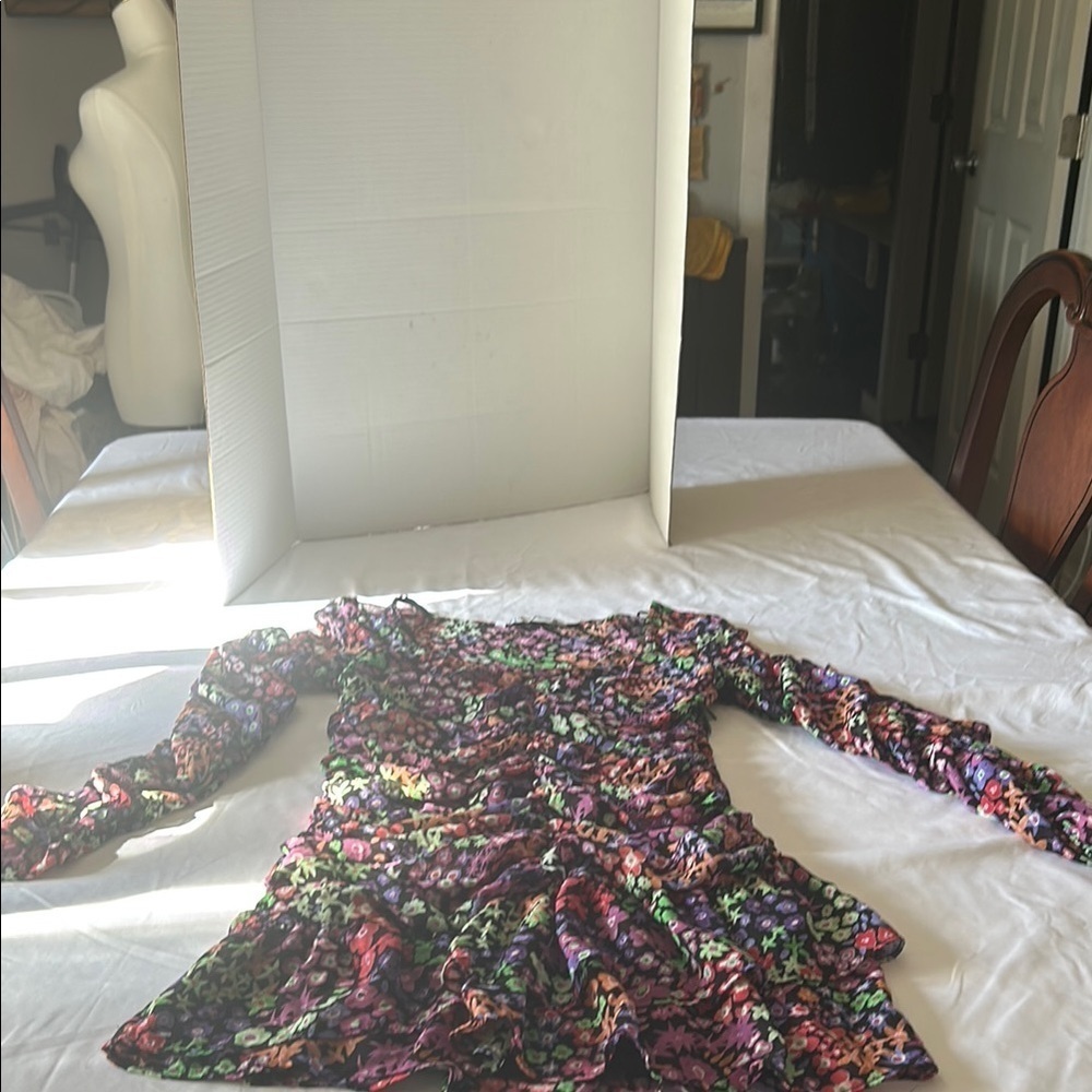 Zara Floral Mini Dress - Multicolor